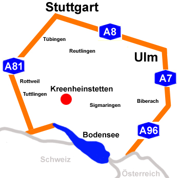 Anfahrt weitere Umgebung